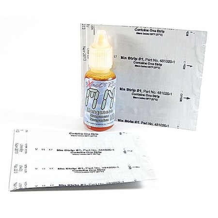 Industrial Test Systems Test Strip, Micro 7 W Manganese Reagent 486606