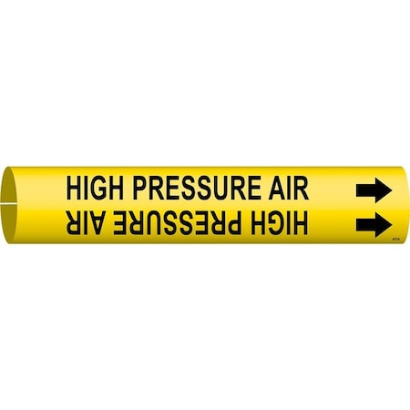 Brady Pipe Mrkr, High Pressure Air, 1-1/2to2-3/8 4075-B