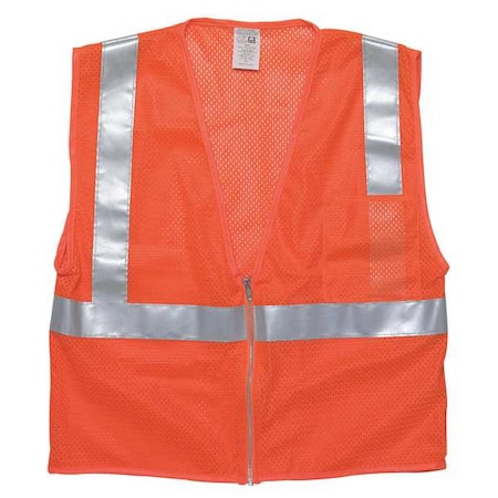 Kishigo Large Class 2 High Visibility Vest, Orange 1090-L