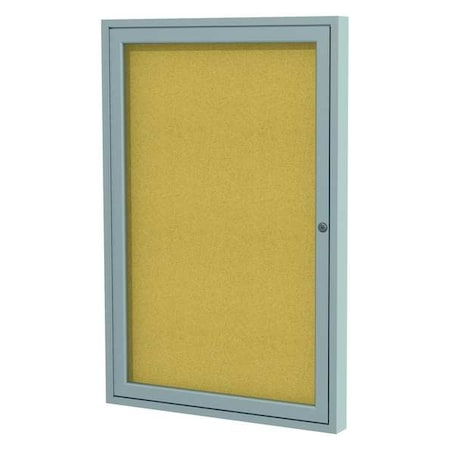 Enclosed Cork Bulletin Board 30x36 in,1 Door