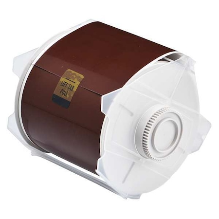 Brady Label Tape Cartridge, Brown, Labels/Roll: Continuous 76643