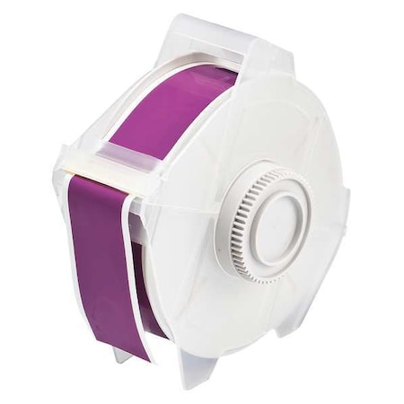 Brady Label Tape Cartridge, Purple, Labels/Roll: Continuous 76633