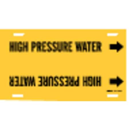 Brady Pipe Mrkr, High Pressure Water, 8to9-7/8In 4078-G