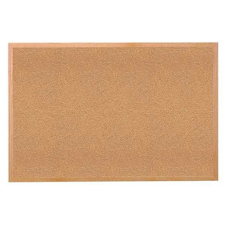 Ghent Cork Bulletin Board 72x48", Wood Frame WK46