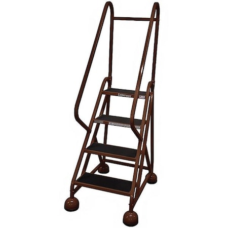 Cotterman 66 in H Steel Rolling Ladder, 4 Steps, 450 lb Load Capacity ST-401 A2 C4 P5