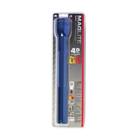 Maglite Blue No Led Industrial Handheld Flashlight, 9 lm TT2D116K | Zoro