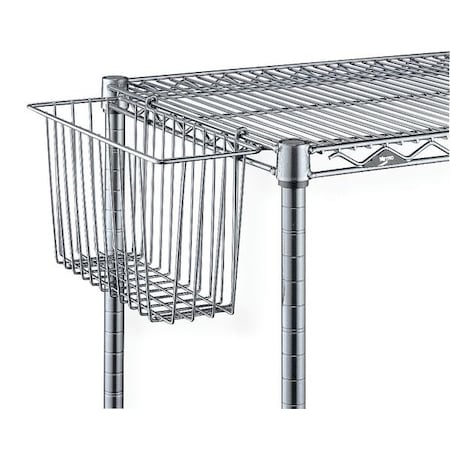 Metro Storage Basket, Silver, 17-3/8 x 7-1/2 x10 H212C