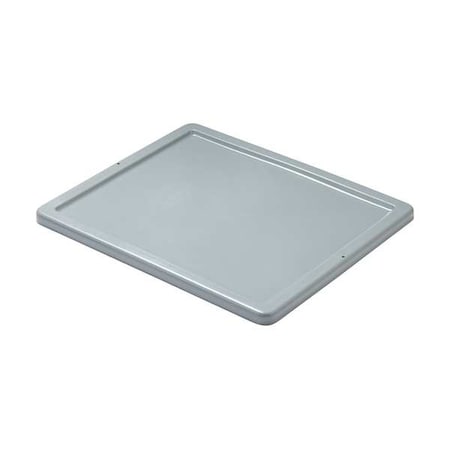 Rubbermaid Commercial Gray Plastic Lid, 23.8 in L, 19.8 in W, 1" H FG173000GRAY