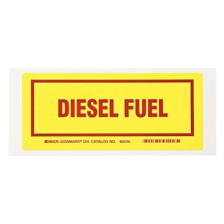 Brady Container Label, 3 In. H, 7 In. W, PK25 60246