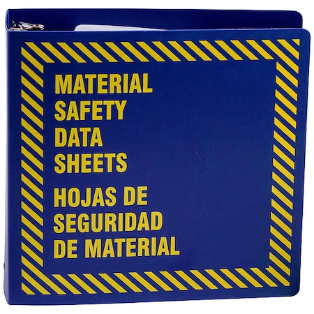 Brady Binder, Material Safety Data Sheets/Hojas de Seguridad de Material, 11 5/8 in W, 11 5/8 in H BR758B