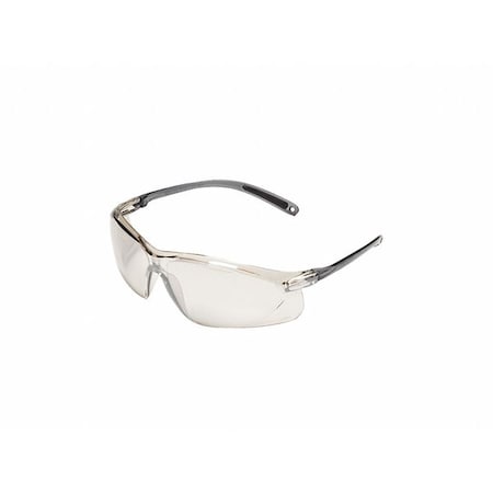 Uvex Safety Glasses, Half-Frame, Fog-Ban Anti-Fog Coating, Clear Frame, Clear Lens A705