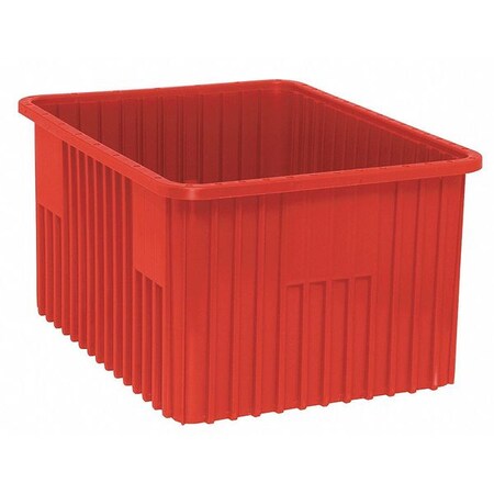 Quantum Storage Systems Divider Box, Red, polypropylene, 2.14 cu ft Volume Capacity DG93120RD