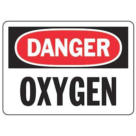 Accuform Danger Sign, 7 in H, 10 in W, Plastic, Rectangle, English, MCHL168VP MCHL168VP