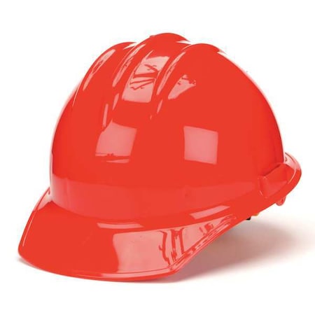 Bullard Hard Hat, Classic, Polyethylene, 6 Point Ratchet, Type 1, Class E, Red 30RDR