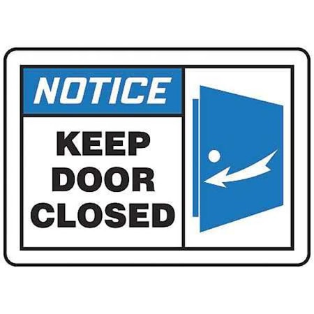 Accuform Safety Label, 3 1/2 in Height, 5 in Width, Vinyl, Horizontal Rectangle, English LABR802VSP