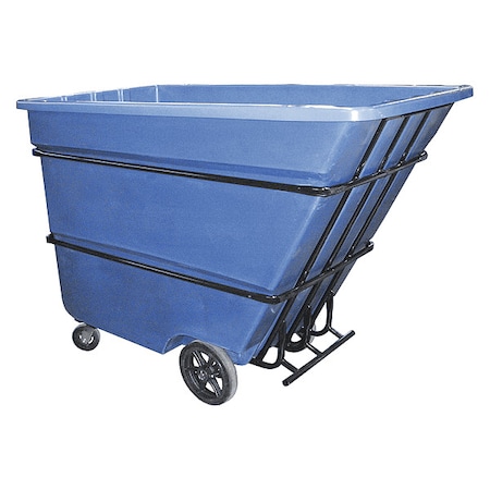 Zoro Select Tilt Truck, 74 in, 40 in, Blue, 2,200 lb 1.7CU-HD BLUE