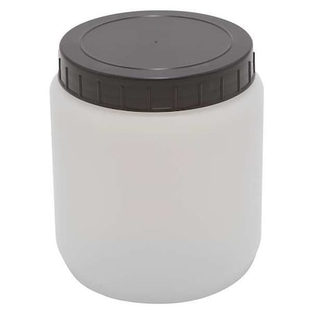 Dynalon HDPE CYLNDRCL JAR W/CAP 1000ML, PK10 226415-1000