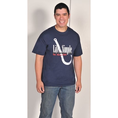 Greek Novelties Men's Life is Simple: Eat. Sleep. TOW!  T-shirt, Cotton, 0 Pocket(s), Navy, L G200LFSIMPLNAVYL