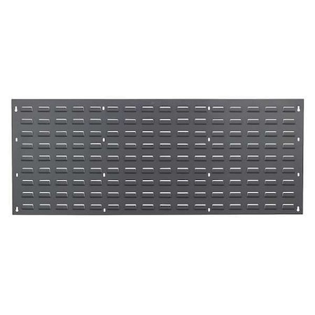 Quantum Storage Systems Steel Louvered Panel, 48 in W x 1 in D x 20 in H, Gray QLP-4819CO
