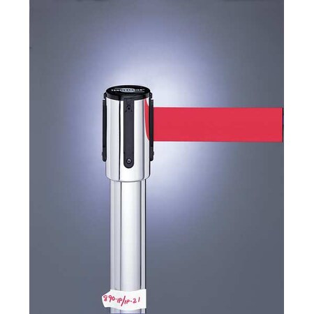 Tensabarrier Barier Post w/ Belt, Stainless Steel, Blue 890U-2P-2P-2P ...