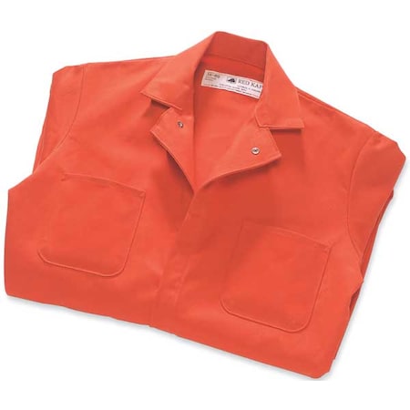 Vf Imagewear CC14 Coverall, Cotton, 8.5 oz Fabric Weight, 31 1/2 in Inseam, Orange, 46 Regular CC14OR RG 46