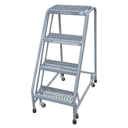 Cotterman 40 in H Steel Rolling Ladder, 4 Steps, 450 lb Load Capacity 1004N1820A3E10B3C1P6