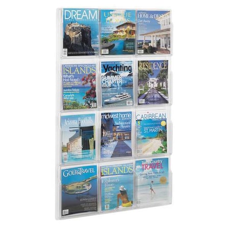 Safco Literature Organizer, 12 Magazine 5602CL