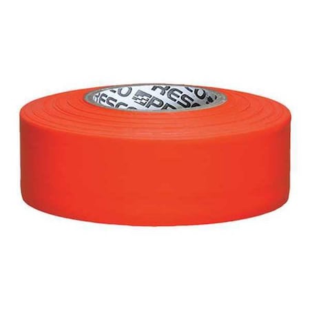 Zoro Select Flagging Tape, No Legend, Fluorescent Orange, 1 3/16 in Wide x 150 ft Length, Vinyl, 5 mil AROG-200