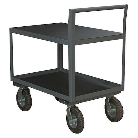 Zoro Select Low-Profile Instrument Cart with Lipped & Flush Metal Shelves, Steel, 1,200 lb Load Capacity LIC-2436-2-95