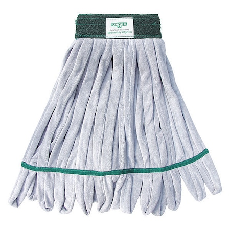 Unger 6 in Tube Wet Mop, 16 oz Dry Wt, Quick Change Connection, Cut-End, Green, Microfiber, ST300 ST300