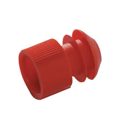 DYNALON TestTube Stopper, 11-13mm, Red, Pk1000 276145-000R