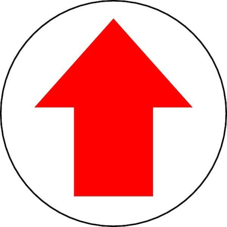 Accuform Slip-Gard Round Floor Sign, 17" H, 17" W, Vinyl, Circle, No Text, MFS700 MFS700