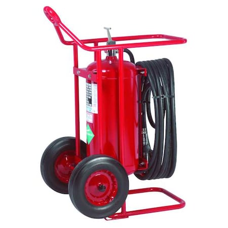 Amerex Wheeled Fire Extinguisher, 125 lb Capacity, Class ABC , UL Rating40A:240B:C , Monoammonium Phosphate 488