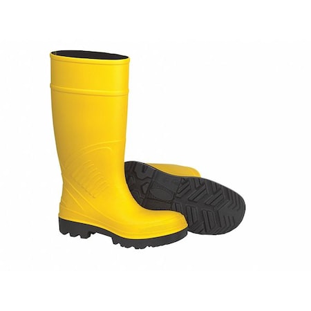 Knee Boots, Sz 15, 15" H, Yellow, STL, PR