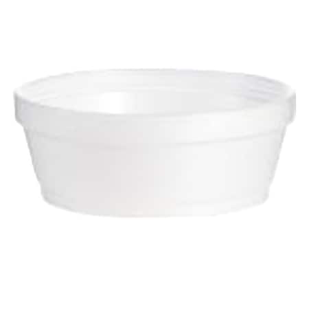 Dart Foam Soup Container, White, 8 oz 8SJ32