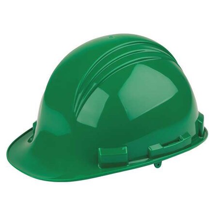 North Front Brim Hard Hat, Type 1, Class E, Ratchet (4-Point), Green A79R040000