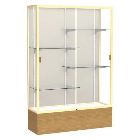 Ghent Display Case, Autumn Oak, 72X48X16", Shelf Capacity (Lbs.): 20 2074PB-GD-AK