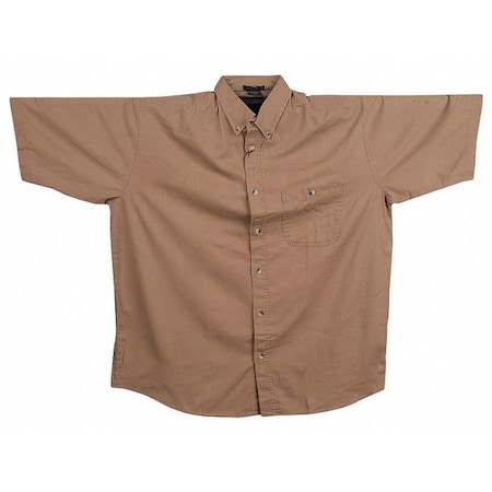 Rivers End Trading Co Men's Work Shirt, Cotton, Button, 1 Pocket(s), Tan, L 4025 LRG KHA