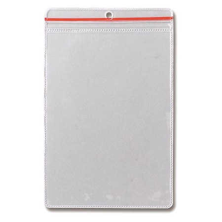 Brady Zip Lock Env, 6-1/2 x 4-1/2 In, Clear, PK10 81765