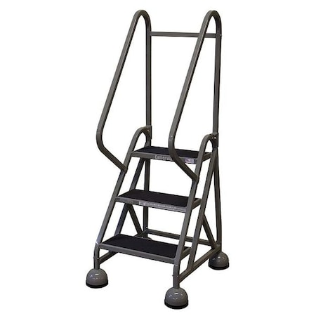 Cotterman 57 in H Steel Rolling Ladder, 3 Steps, 450 lb Load Capacity ST-301 A2 C1 P5