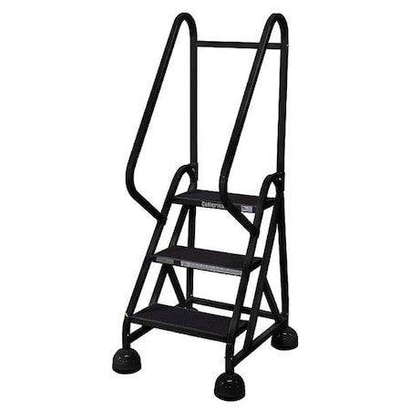 Cotterman 57 in H Steel Rolling Ladder, 3 Steps, 450 lb Load Capacity ST-301 A2 C7 P5
