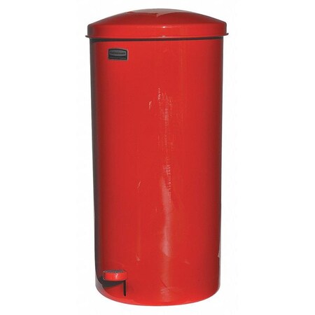 Rubbermaid Commercial 5 gal. Wastebasket, Red FGST5EGLRD