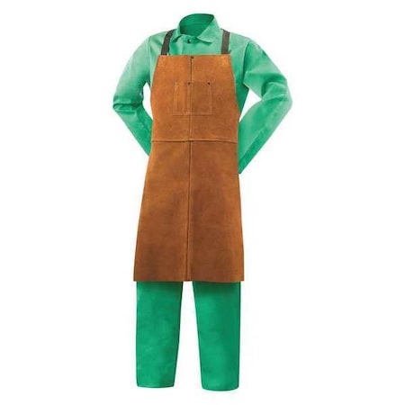 STEINER Welding Bib Apron, Leather, 36 x 24 In 92165