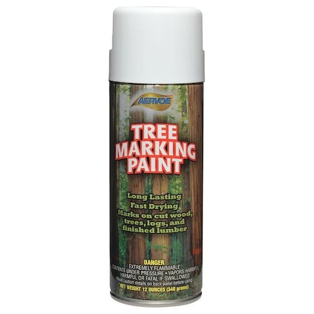 Aervoe Tree Marking Paint, 12 oz., White, Solvent -Based 670