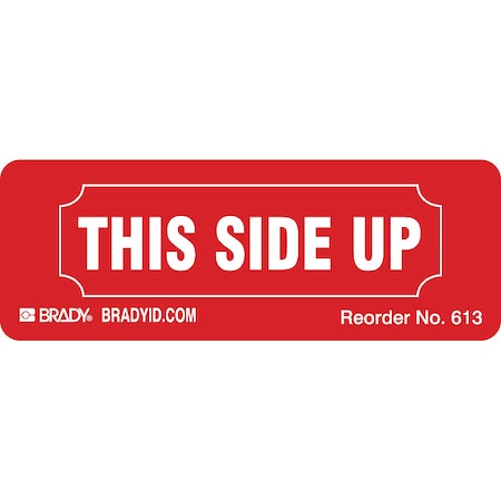 Brady Shipping Labels, 1-1/8 In. H, PK500 613LS