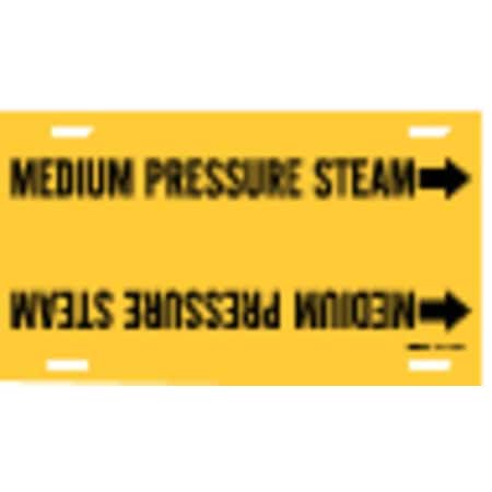 Brady Pipe Mrkr, Medium Pressure Steam, 8to9-7/8 4095-G