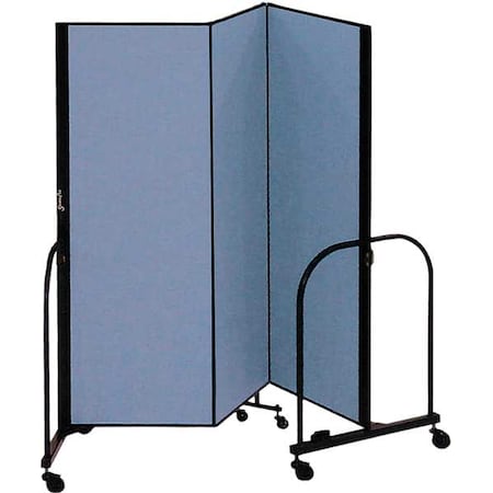 Screenflex Partition, 5 Ft 9 In W x 5 Ft H, Blue CFSL503-DB