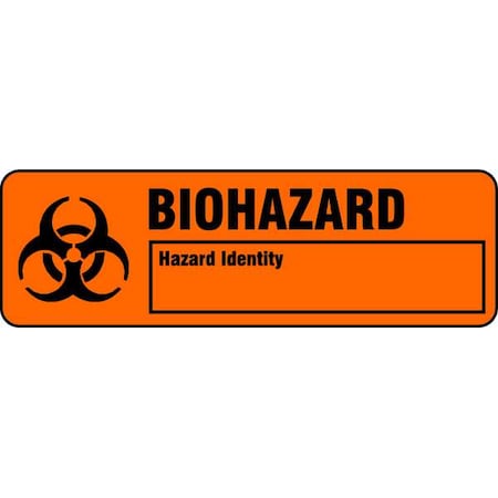 Harris Warning Label, 7/8 In. H, PK500 LB132288