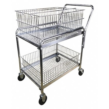 Zoro Select Mail Cart, 33 In. L, 20 In. W, 37-1/2 In. H 8UYJ9
