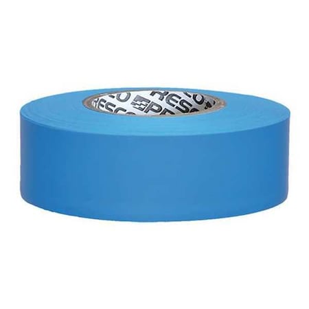 Zoro Select Flagging Tape, No Legend, Fluorescent Blue, 1 3/16 in Wide x 150 ft Length, Vinyl, 4.5 mil TFBG-200